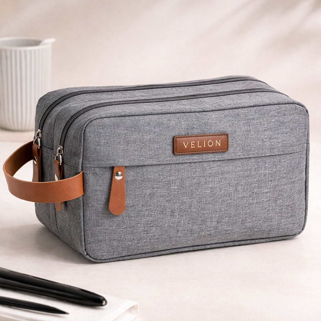 Men's Travel Toiletry Bag for Skincare Storage