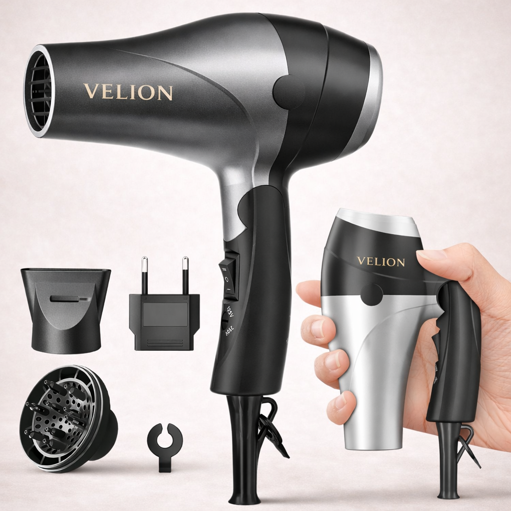 Velion Travel Hair Dryer Blow Dryer